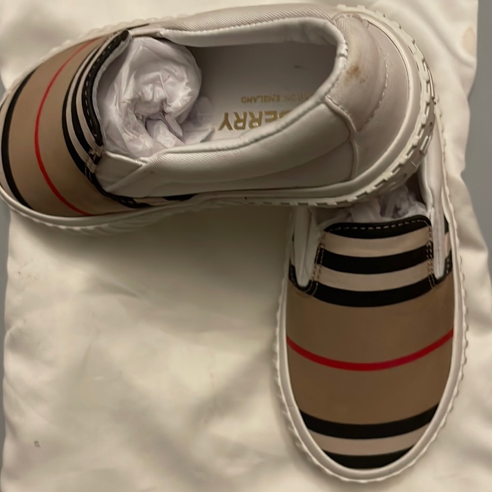 Never Worn Burberry Toddler Sneakers